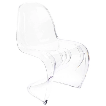 Designerskie krzesło salonowe Hover KH010100212 z tworzywa przezroczyste