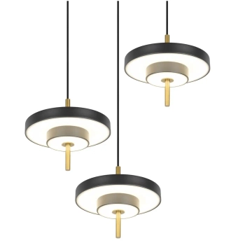 Potrójna zwisająca lampa Keaton 340230380 LED 10W 2300-4000K czarny
