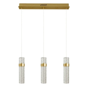 Potrójna wisząca lampa Lagos ML2246 LED 24W 4000K nad wyspę złoty