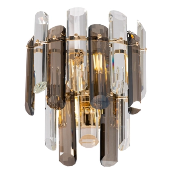 Lampa ścienna kryształowa glamour dekoracyjna złoty Flare OUTLET