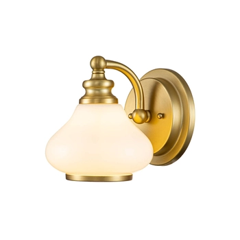 Łazienkowa lampa ścienna Ainsley HK-AINSLEY1-BATH-BB Hinkley szklana mosiądz
