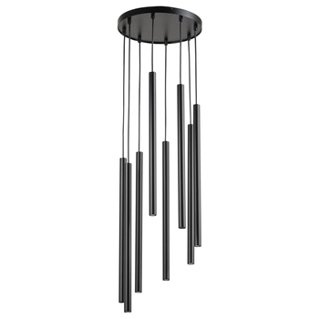 Lampa wielopunktowa wisząca Sopel 33628 Sigma okrągła tuby czarna