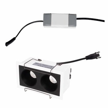 Wpustowa lampa z zasilaczem i modułem LED Modular H180.01 + HM180 2L + HT180 6W ON/OFF Maxlight LED 6W 3000K czarna biała