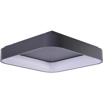 Szary plafon Solvent LED 42W sterowany głosowo do salonu
