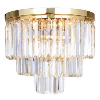 Sufitowa lampa glamour Amedeo C17106/1 Zumaline kryształowy do salonu złoty
