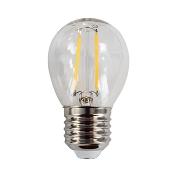 Żarówka filamentowa LED 2W E27 G45 2700K biała ciepła