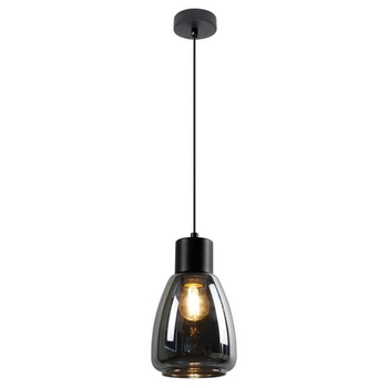 Zwisająca lampa nad stół Moldo 31-35080 Candellux przydymiona czarna