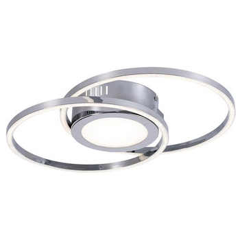 Rings LAMPA sufitowa SIRIUS 5290 Rabalux metalowy plafon LED 30W 4000K pierścienie chrom