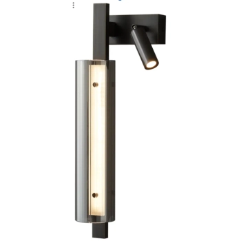 Lampa ścienna z reflektorkiem SELENA CGSELENA47BKLED do sypialni czarna