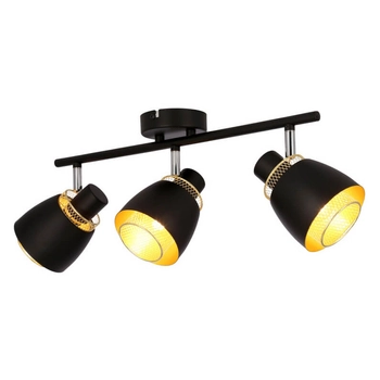 Salonowa lampa sufitowa Aleksandria 93-13767 reflektory czarny złoty
