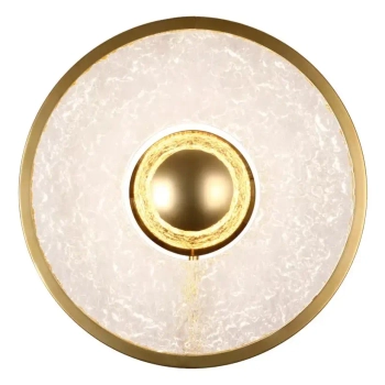 Ścienna lampa do salonu ALEXIA W0406D LED 15W 3000K okrągła złota