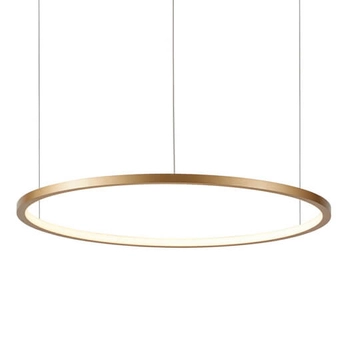 Lampa ring wisząca Vinola PND-56135B-080RPP-GD-3KS4K-TRDIMM Italux LED 48W 3000-4000K złoty
