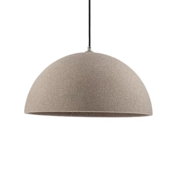 Wisząca lampa do jadalni NAVIRTA LE45342 kopułowa brązowa