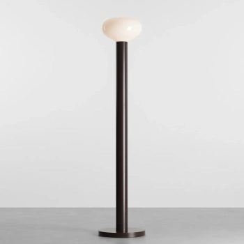 Stojąca owalna lampa Flo Floor Mokka 7000A28_M brązowa