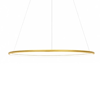 Wisząca lampa złota pierścieniowa LED 32W 3000K barwa ciepła nad stół SLD/000061/3000/G