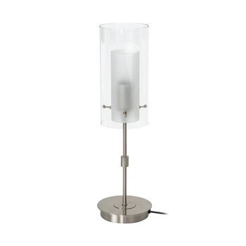 Gabinetowa lampa stołowa Conetti SLT0407B-1 Italux tuba srebrny