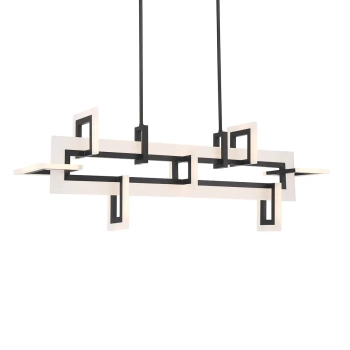 Metalowa lampa wisząca Inizio QN-INIZIO-LP-M-BK LED 86W 3000K czarny