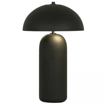 Modernistyczna stołowa lampa 23006 ceramiczna owalna czarny