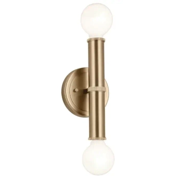 Ścienny kinkiet Torche QN-TORCHE-2W-CPZ LED 3W 3000K IP44 brąz szampański