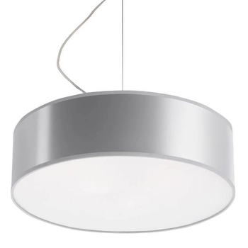 Wisząca lampa ARENA 35 SL.0116 Sollux okrągła do salonu szary biały