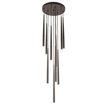Kaskadowa lampa zwisająca Piano 10110 sople do salonu brązowa