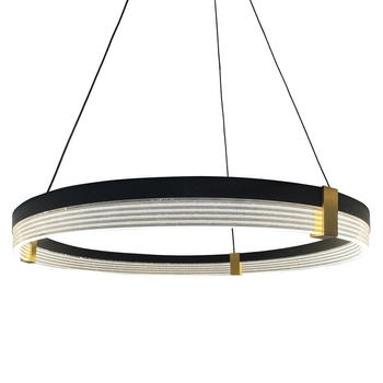 Lampa wisząca Plum LP-0407/1P L BK Triangle LED 40W 3000-6000W czarna