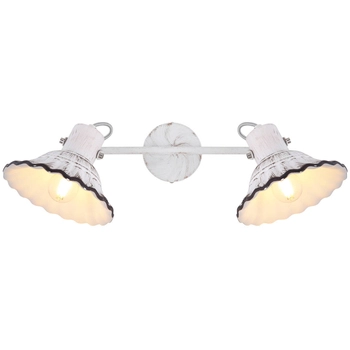 Sufitowa LAMPA industrialna JOWITA 54050-2 Globo metalowa OPRAWA reflektorki metalowe hygge białe czarne