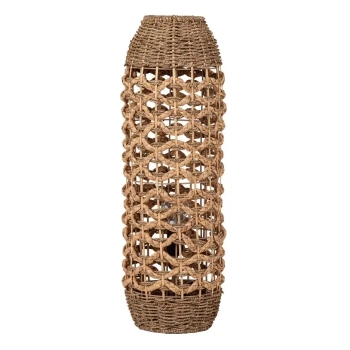 Naturalna lampa stojąca SIVORLA LE45380 do salonu drewniana