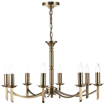 Pałacowa lampa wisząca Ambassador AMB0875 Dar Lighting antyczny mosiądz