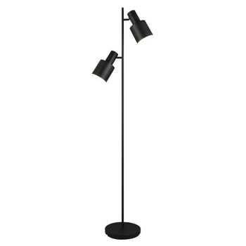 Podłogowa lampa ELIOR DL232419400 Trio reflektorki metalowa czarna