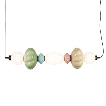 Wisząca lampa ceramiczna Tordi PND-94721-3A-MLTI LED 24W 3000K multikolor