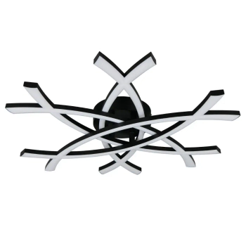 Designerski plafon natynkowy Pollock R63691132 LED 33W 3000K liniowy czarny