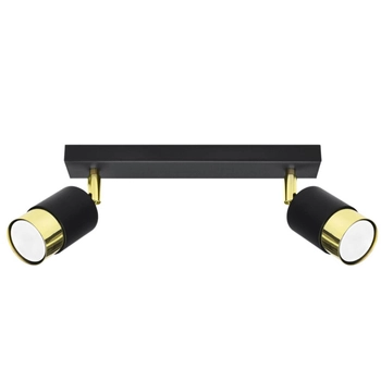 Nowoczesna lampa sufitowa SL.1070 ruchome tuby czarne złote