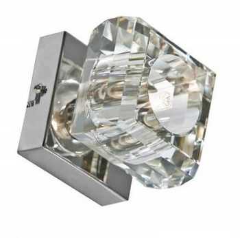 Sufitowa lampa glamour Rubic kwadratowa chrom crystal