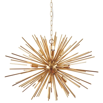 Modernistyczna lampa wisząca Orta 70575 Endon gwiazda druciana złota