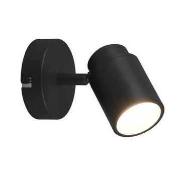 Regulowany reflektorek ścienny BRISA DL132880400 IP44 czarny