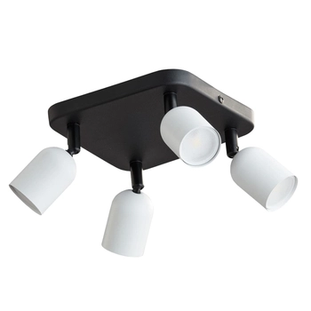 Sufitowa lampa reflektorki Top 6269 TK Lighting kwadratowa czarna biała