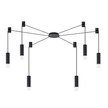 Lampa wisząca regulowana Ziko AZ2905+6xAZ2681+6xAZ2679 Azzardo 6 linek czarny 