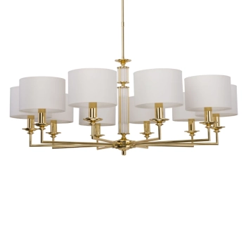 Wielopunktowy żyrandol Artu ART-ZW-10 (Z) klasyczny biały mosiądz