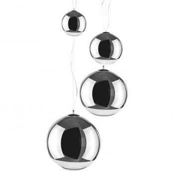 Kaskada lampa wisząca Silver Ball 5-punktowy zwis chrom