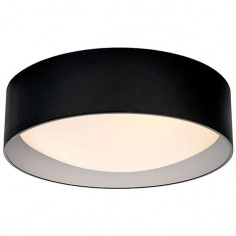 Plafon LAMPA sufitowa VERO 30448302 Kaspa okrągła OPRAWA metalowa czarna