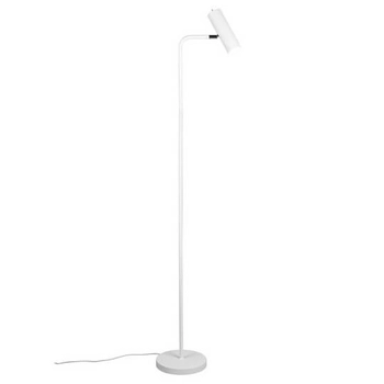 Salonowa lampa podłogowa MARLEY 412400131 Trio regulowana tuba biała