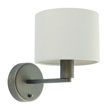 Pokojowa lampa ścienna Daley 73018 Endon klasyczna antyczny brąz biała