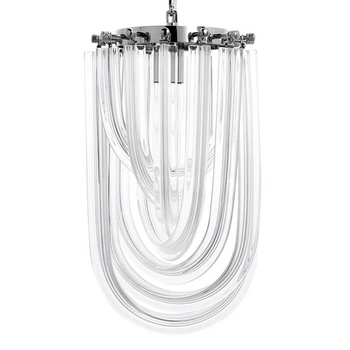 Wisząca lampa Murano JD9607-S.CHROM kryształowa chrom