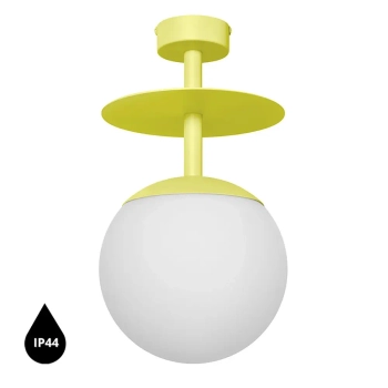 Plafon okrągły szklany PLAAT B PLB1110S3 IP44 do kuchni żółty