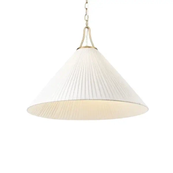 Lampa wisząca art deco PROVIDENCE biała złota metalowa łańcuchowa E27 1p P01521BR-WH