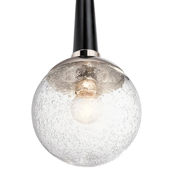 Lampa wisząca kula QN-MARILYN-MP metalowa szklana nikiel