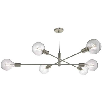 Lampa wisząca do salonu Alana ALA0646 Dar Lighting metalowa chrom