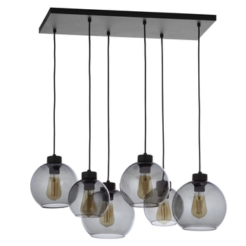 Salonowa lampa wisząca molekułowa Cubus 2833 TK Lighting szklana przydymiona