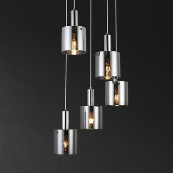 Nowoczesna LAMPA wisząca DONATI 5251 Rabalux szklany zwis kaskada chrom